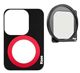  Kase Kit de filtre en verre optique pour smartphone avec plaque magnétique + CPL compatible avec iPhone 15 Pro