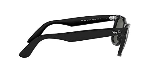 Image of Ray-Ban RB2140 Original Wayfarer Sunglasses, Black /Green Polarized, 50 mm