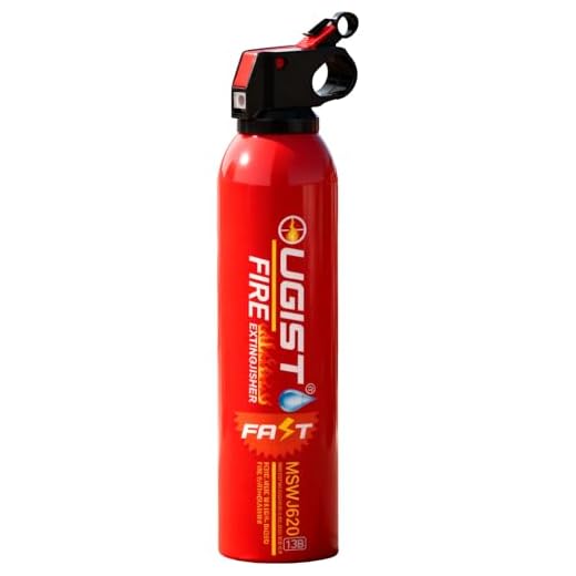 Ougist Fire Extinguisher with Mount - 4 in-1 Fire Extinguishers for The House/Car/Kitchen, A, B, C, K Category Portable Water-Based Fire Extinguishers(620ml)