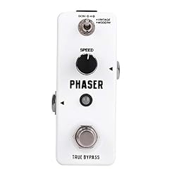 Pédale de guitare, Mini Phaser analogique de sortie 6.35MM AVEC BOUTON DE VITESSE Pédale d’effet Phaser avec True Bypass… - Les Beatles, Paul McCartney, John Lennon, RIngo Starr, George Harrison