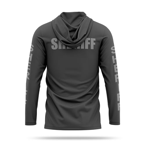Sheriff Performance Hooded Long Sleeve - USA Patriotic - Durable Breathable Moisture Wicking Law Enforcement Uniform2
