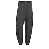 adidas Uomo Audi Formula One Team Elevated Woven Pant, Utility Black/hi-Res Red, XXL