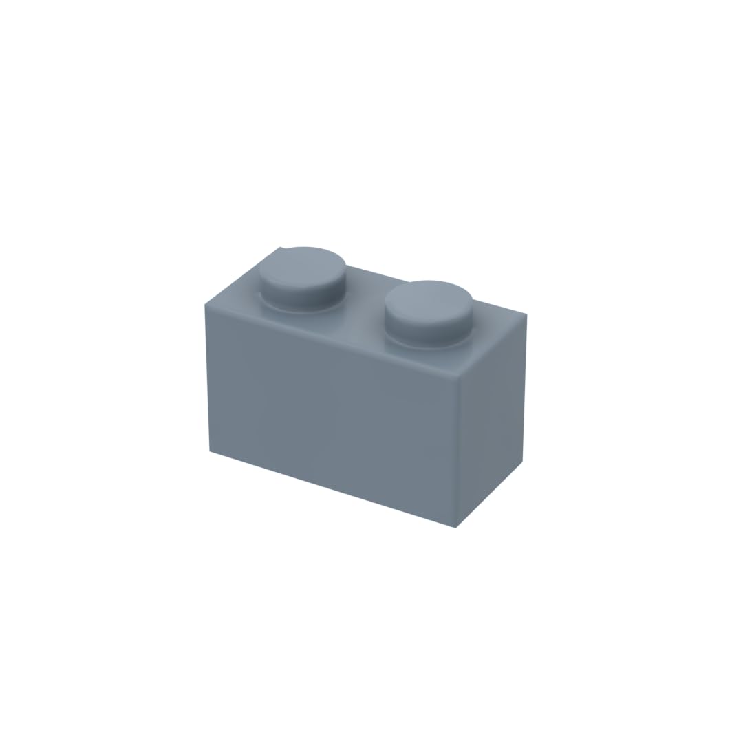 3065 bricks Brick 1x2 Without Bottom Tube 50 Pieces GDS-1545 Compatible with Lego Building Blocks Color:Sand Blue 135 โ image 1