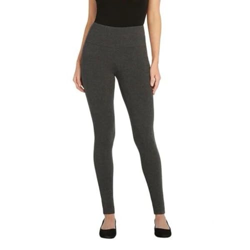 Max & Mia Women's The High Waist French Terry Legging Pant (US, Alpha, XX-Large, Regular, Regular, Heather Charcoal)