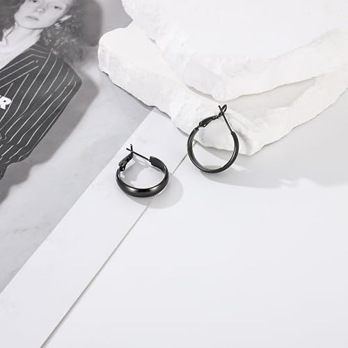 Image of Gacimy Gold Hoop Earrings for Women with 925 Sterling Silver Post