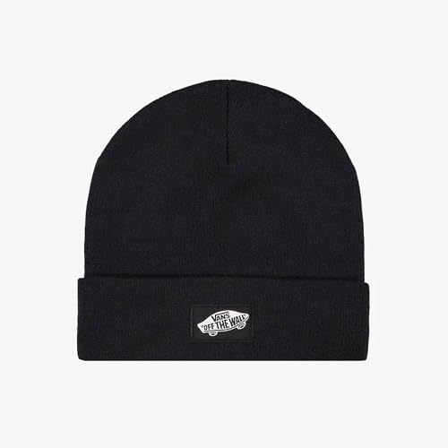 Bonnet Vans Tall Cuff noir pliable pour homme au style urbain