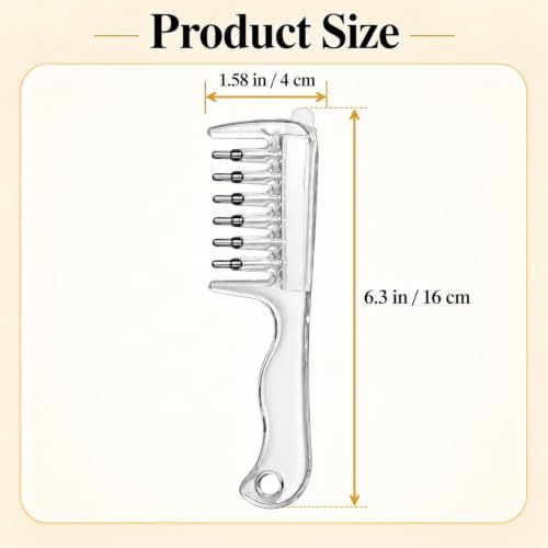 Buy OVANSIC Hair Oil Applicator Comb 3 Piece Set, Scalp Massager Comb with Metal Ball Tips, Root Hair Oil Applicator, Precision Scalp Treatment Comb with Transfer Pipette and Silicone Storage Stand for Women Men Online at Low Prices in India - Amazon.in - Image 7