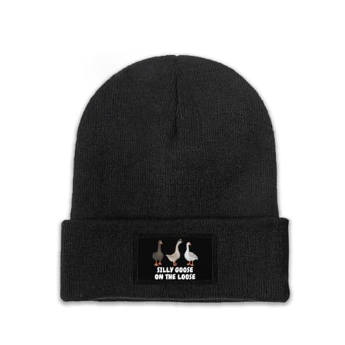 Silly Goose Hat - Winter Warm Funny Knitted Beanie Caps for Men & Women