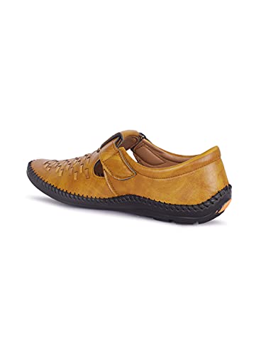 Image of AADI Men's Synthetic Leather Outdoor Casual Sandals & Floaters