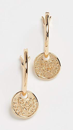 gorjana - Ana Coin Huggies 1/2" Diameter - Coin Charm -Surgical Steel Hinge Closure - Timeless Shine and Durability - Elegant and Versatile Design2