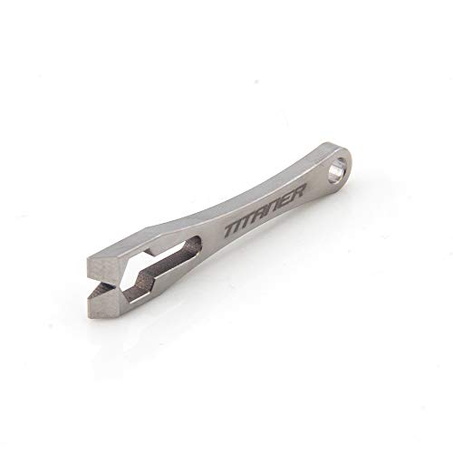 Titaner Titanium Pry Bar Prying Nail Puller Wrench Multi Tool Keychaintool Edc #TOP1