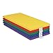 ECR4Kids 2-Inch Thick Rainbow Rest Nap Mats with Name Tag Holder, Phthalate-Free Portable Toddler Mat, Preschool & Daycare Sleeping Floor Mat, Napping Floor Mat, Assorted (5-Pack)