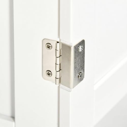 Meuble sous lavabo 60x33 blanc étagère réglable kleankin