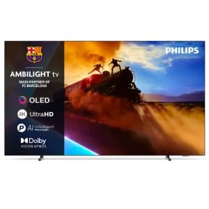 Philips Ambilight 48OLED760 4K OLED Smart TV - Pantalla de 48' con P5 AI Picture Engine Ultra HD, Titan OS, Dolby Vision y Atmos Sound - Compatible con Alexa y Asistente de Voz de Google