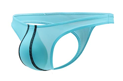 Mens Ice Silk Thongs Low Rise T-Back Bikini Briefs Underwear4
