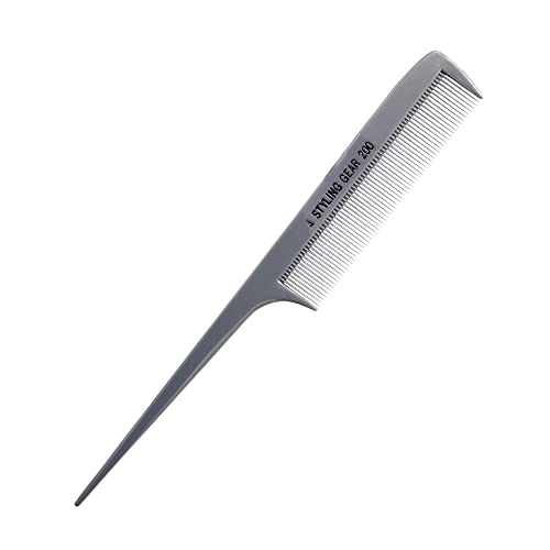 Styling Gear 200 Rat Tail Combs For Hair Stylist 8.5 In. X-Large Fine Teeth Rattail Square Back 3 Pcs. #TOP7
