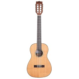 Kala KA-SCAC-B8-BAG – Solid Cedar Acacia, Ukulélé Baryton 8 cordes, livré avec housse - Les Beatles, Paul McCartney, John Lennon, RIngo Starr, George Harrison