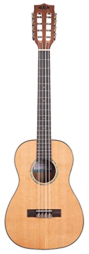 Kala KA-SCAC-B8-BAG – Solid Cedar Acacia, Ukulélé Baryton 8 cordes, livré avec housse - Les Beatles, Paul McCartney, John Lennon, RIngo Starr, George Harrison Kala KA-SCAC-B8-BAG - Solid Cedar Acacia, Ukulélé Baryton 8 cordes, livré avec housse