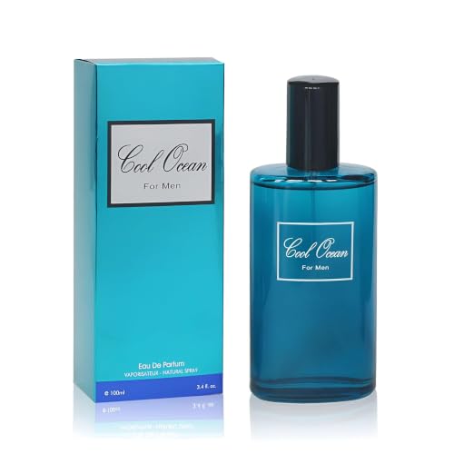 Image of AFLUXE Cool Ocean Men's Cologne, Bold Citrus Woody | Bold men's cologne with citrus spice & woody notes. Long lasting perfume for men all occasions. Natural spray.
