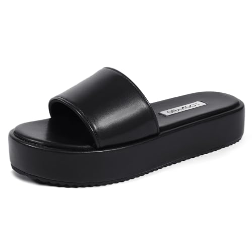 Image of Platform Sandals for Women Straw Raffia Sandals Women Cute Sandal Wedges for Beach Vacation Comfortable Espadrille Platform Shoes