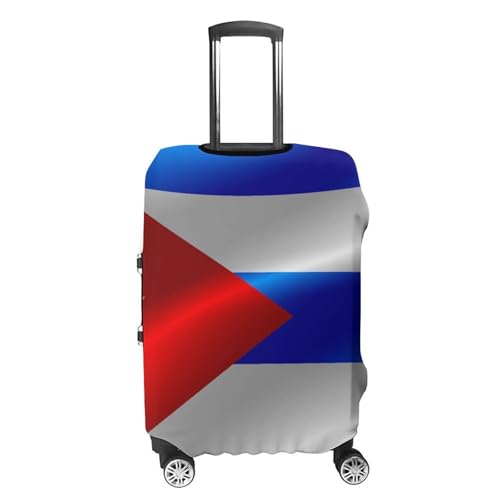 Anti Scratch Travel Luggage Cover Waving Cuban Flag Elastic Washable Stretch Suitcase Protector Carry On Luggage Cover4