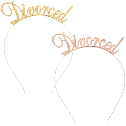 Amosfun Funny Divorced Headband for Parties Cover