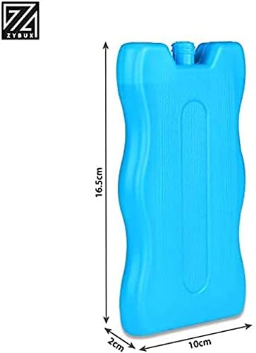 ZYBUX - Blue Freezer Blocks Cools & Keeps pots for plantsoods Freshness, Cooler for Outdoor, Picnic Beach Camping, Slim, Sleek Design Reusable, Long Lasting Coolness