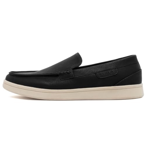 Image of Nautica Men's Slip-On Loafers Casual Moc Toe Sneakers Boat Shoes Slipper for Men - Lightweight & Comfortable - Derwin