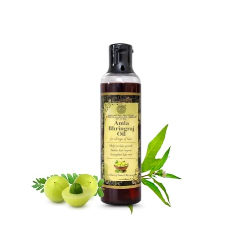 Khadi Natural Amla & Bhringraj Hair Oil | Herbal Hair Growth Oil for All Hair Types | Strengthens Roots & Reduces Hair Fall