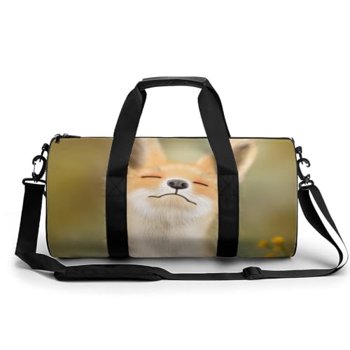 Sac de voyage gym Joli Renard imperméable et léger pour le camping
