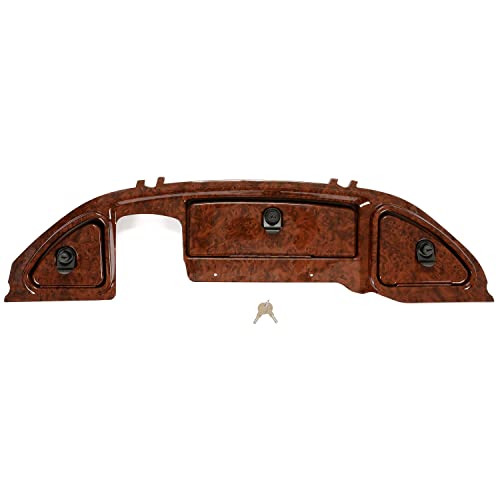 Kojem Dash Kit Compatible with 2008.5-Up Club Car Precedent Tempo Onward Golf Cart Dash Board Cover Assembly Wood Grain W/Locking Doors by Kojem - Image 3