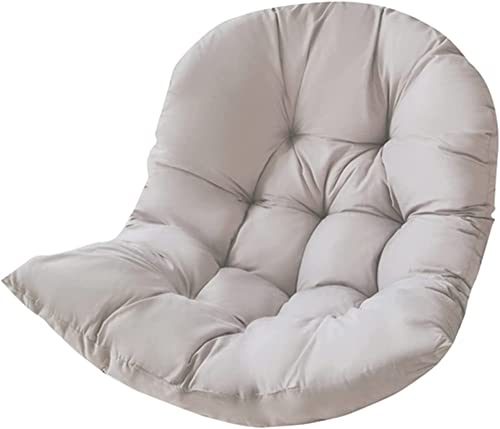 Swing Egg Chair,Garden Patio Indoor Outdoor Hanging Chair, with Cushion, with Waterproof Cover, Stand Indoor & Outdoor,for Indoor Outdoor Patio Yard Garden-Light Gray