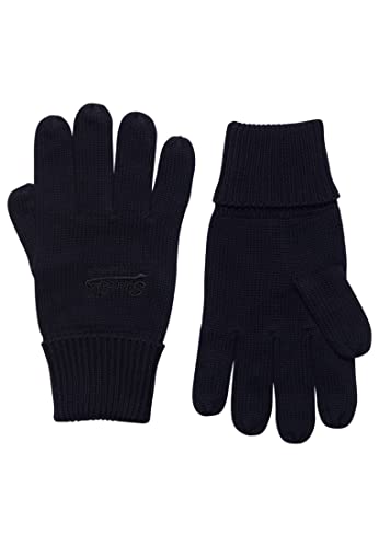 Superdry Herren Klassische Vintage Logo Handschuhe Finster Marineblau/Schwarz Gesprenkelt 1SIZE