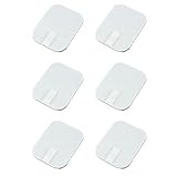 Hemobllo 6 Stück Selbstklebendes Quadratisches Hydrogel Massagepad 4,5 X 6cm Flexible Silikon Physiotherapie Pflaster für Muskelstimulator Heimzubehör
