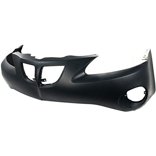 Image of Compatible with Pontiac Grand Prix 2004-2008 Front Bumper Cover | Primed, With Fog Light Holes, Without Parking Sensor Holes, Ready to Paint, OEM 12335942, GM1000698