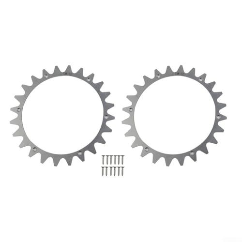 Edelstahlspikes für verbesserte Stabilität von Mährobotern auf steilem Gelände