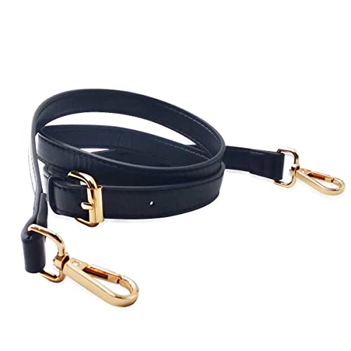 Correa de Hombro,Correa de Cuero para el Hombro,Reemplazo Universal de 105-120cm Ajustable Correas para Bolsos,para el Bolso Bandolera Maletín Monedero Bandolera Correas Negro