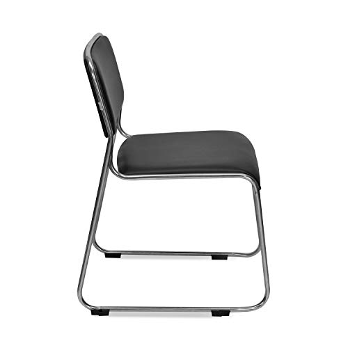 Image of Nilkamal Contract 01 Soft PVC Chair, Black