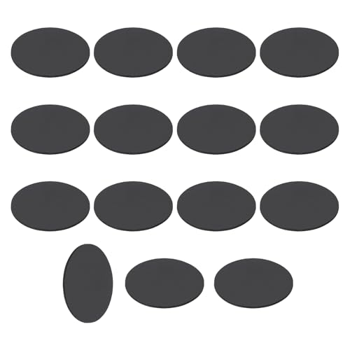 uxcell 15Pcs Disques Caoutchouc Solides Rondelles, 50mm DÉ x 1.5mm Épais