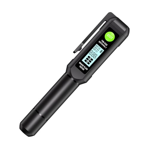 Genérico Comprobador de Líquido Freno – Pluma Analizador de Contador de Líquido – Comprobador de Diagnóstico de Freno Automotriz – Para Automóviles, Motocicletas, Camiones, Remolques, SUV, Sedán