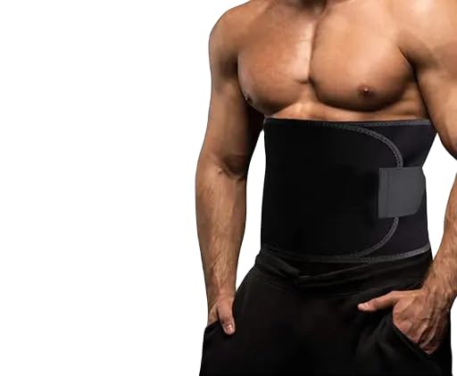 weight lose belt fat lose belt pet kam karne ki belt patla hone ka belt sweat slim belt hot belt yoga belt,GYM BLET exercise belt tummy trimmer belt for men & women (Free size, Pack of 1) (PE-093)-image-22