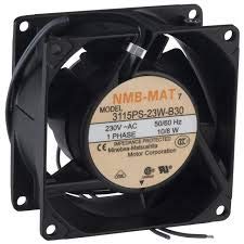 3115PS-23W-B30-A00 AC Fans AC Axial Fan, 80x38mm, 230VAC, 32CFM, Flange, Wire