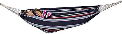 Ledmark Ind. Trekmate Breathable Cotton Fabric Canvas Two Person Double Brazilian Hammock,for Camping, Outdoors Gear, Backpack, Hiking, Hunting,Backyard