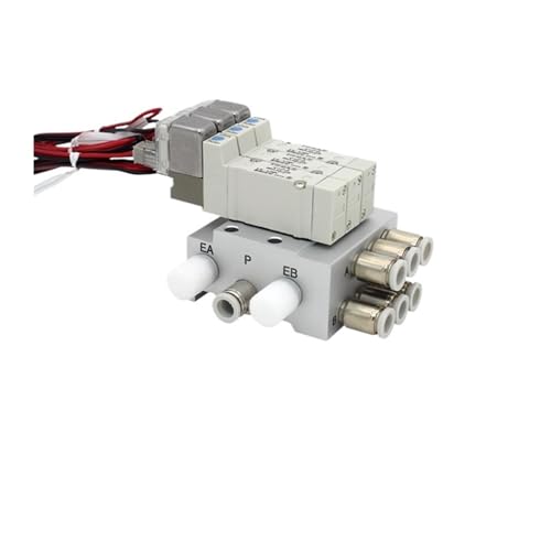 Électrovanne SY3140 SMC bloc 6 stations à commande électronique pour circuits pneumatiques - 2