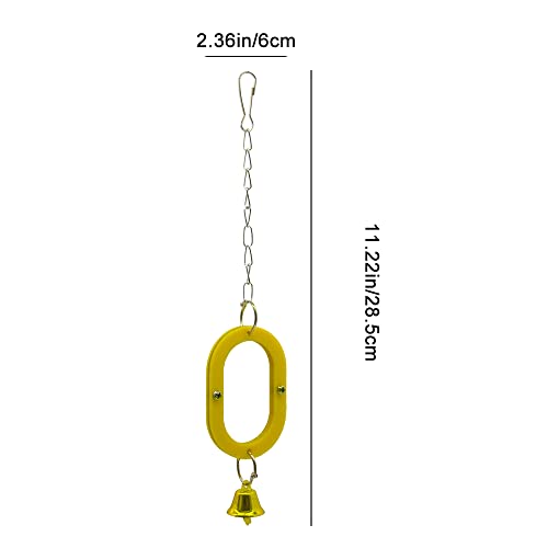 JiaerlZeki Parrot Toys Acrylic Mirror Toy Cute Budgie Mirror for Parrot Pet Birds Cage Parakeet Cockatiel - Image 2