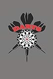 DARTS: NOTIZBUCH Dart Bullet Journal 6x9 Darts Notebook Punkteraster