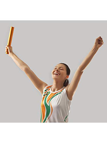 Zhehao Relay Baton Track Baton Aluminum Field Race Batons Running Baton For Students Office Clark Outdoor Field Race Tools, 3 Pieces (Orange) #TOP5