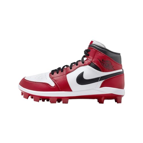 Jordan 1 Retro MCS Men's Baseball Cleats (AV5354-611, Shown: Gym Red/White/Black) Size 15