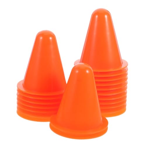 Vaguelly 30pcs Outdoor Training Cones Windproof Roller Skating Pile Stackable Plastic Skates Stoppers