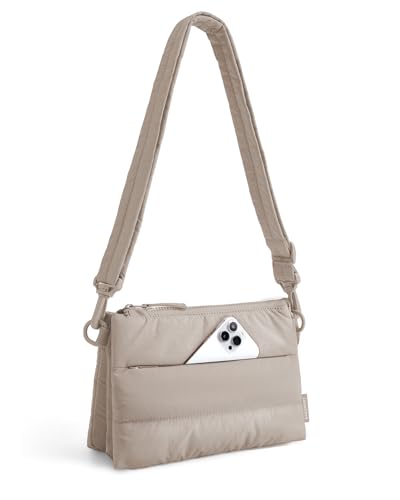 BAGSMART Cross Body Purse, Medium Crossbody Bags for Women Travel Purse, 4.3L Puffy Handbag Wallet...